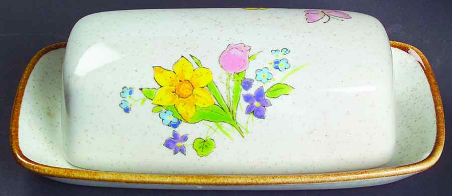 Fresh Blooms 1/4 Lb Covered Butter by Mikasa-1