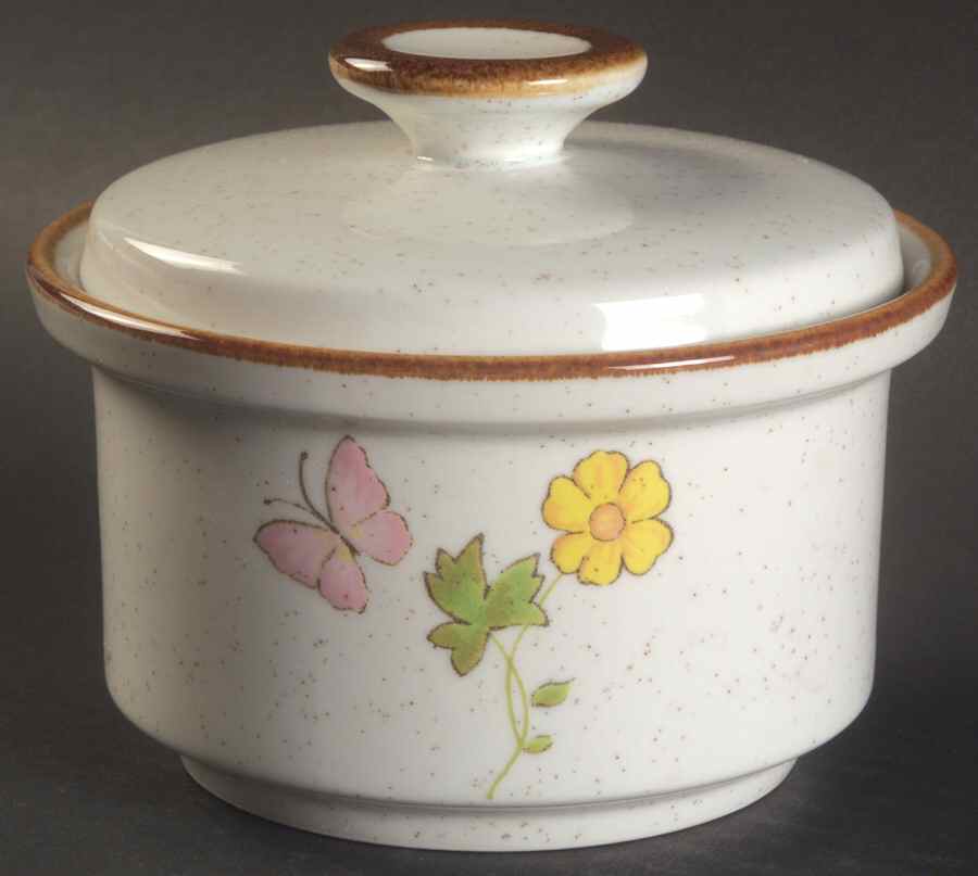 Fresh Blooms Sugar Bowl & Lid by Mikasa-1