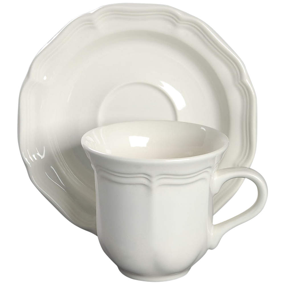 French Countryside Flat Cup & Saucer Set by Mikasa-1