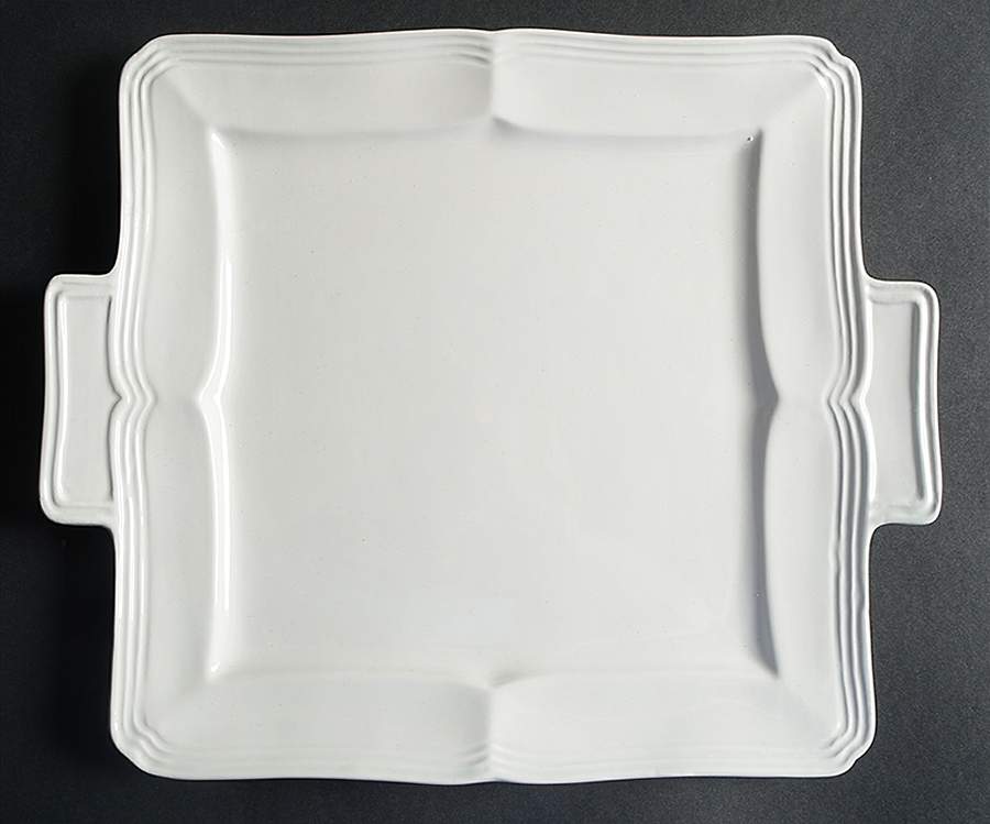 French Countryside 12" Square Handled Cake Plate by Mikasa-1