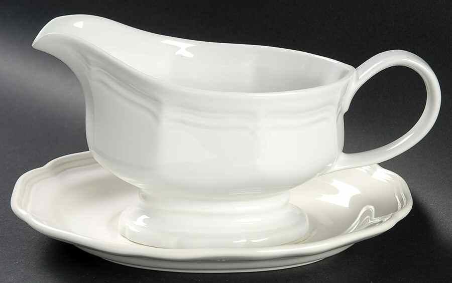 French Countryside Gravy Boat & Underplate by Mikasa-1
