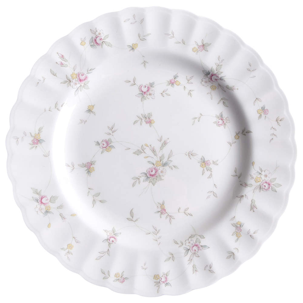 French Chintz Salad Plate/Gravy Boat Stand by Mikasa-1