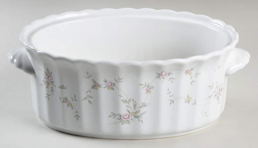 French Chintz 2 Quart Oval Covered Casserole No Lid by Mikasa-1