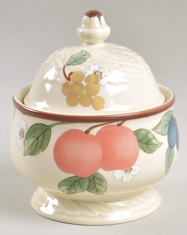 Fruits Collage Sugar Bowl & Lid by Mikasa-1
