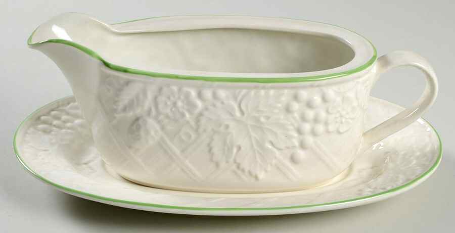 Fruit Cove Gravy Boat & Underplate by Mikasa-1