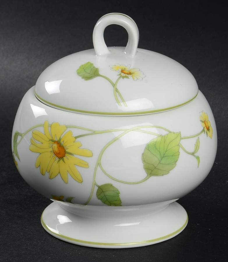 Fresh As A Daisy Sugar Bowl & Lid by Mikasa-1