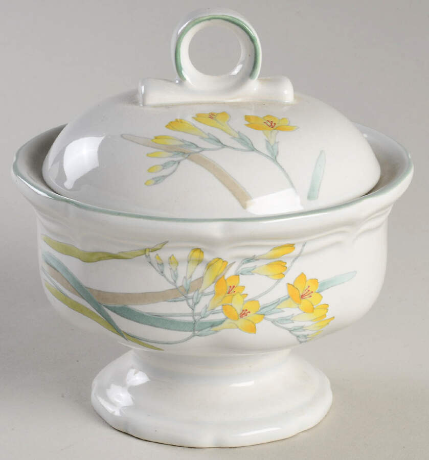 Freesia Sugar Bowl & Lid by Mikasa-1