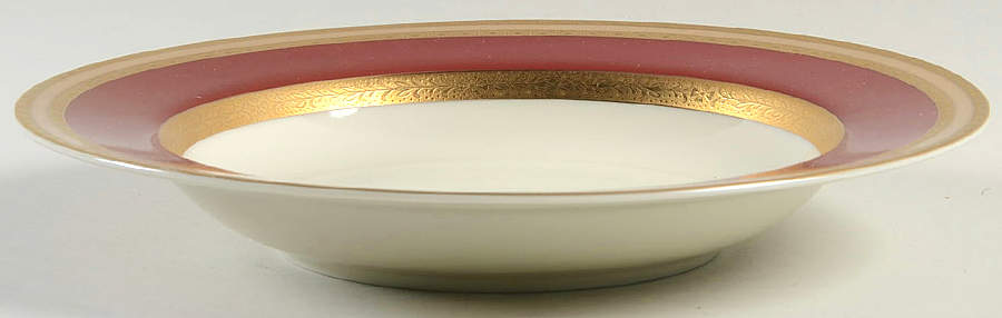 French Embassy Red (L2829) Rim Soup Bowl by Mikasa-1