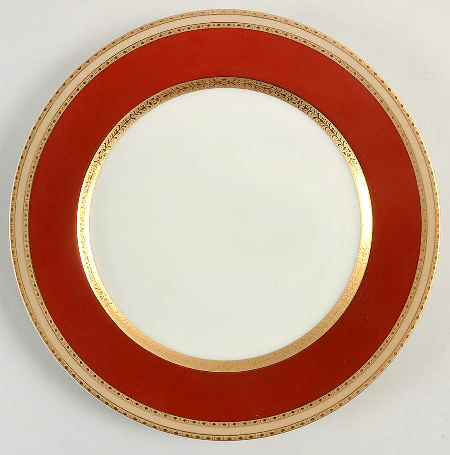 French Embassy Red (L2829) Dinner Plate by Mikasa-1