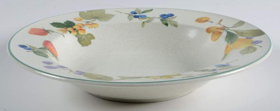 Fresh Fruit Large Rim Soup Bowl by Mikasa-1