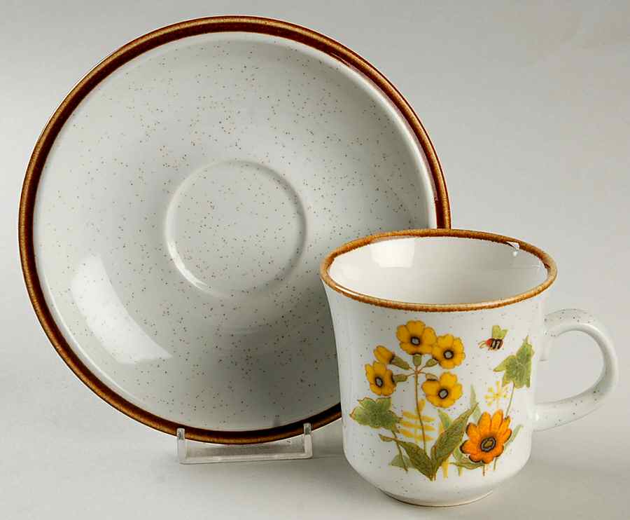 Fresh From The Garden Flat Cup & Saucer Set by Mikasa-1