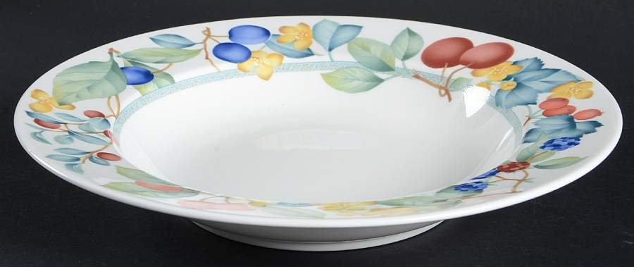 Fruit Grove Large Rim Soup Bowl by Mikasa-1