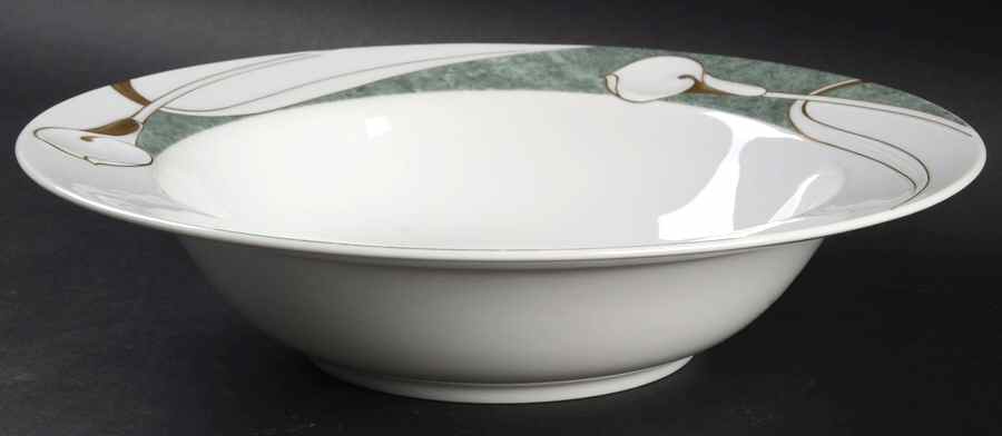 French Lily Jade 10" Round Vegetable Bowl by Mikasa-1
