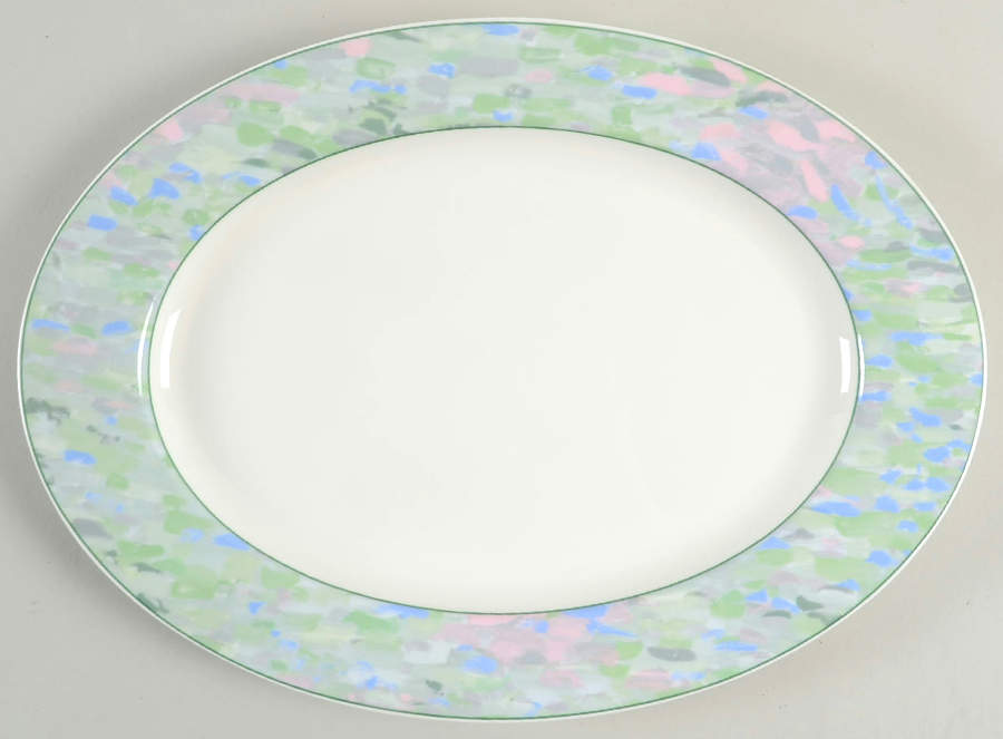 French Meadows 12" Oval Serving Platter by Mikasa-1