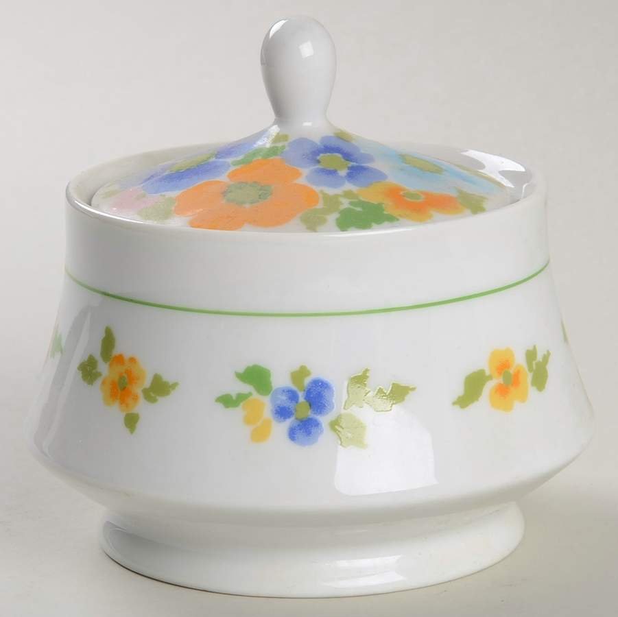 Frolic Sugar Bowl & Lid by Mikasa-1