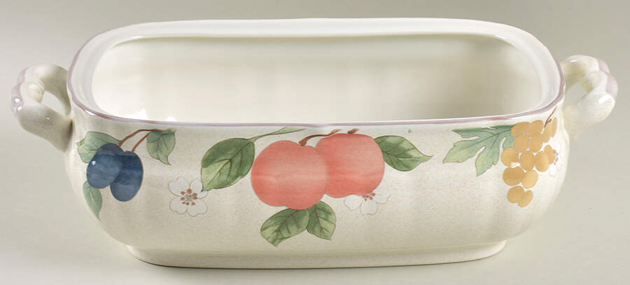 Fruit Panorama Rectangular Tureen No Lid by Mikasa-1