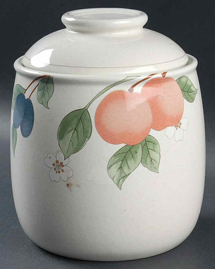 Fruit Panorama Large Canister & Lid by Mikasa-1