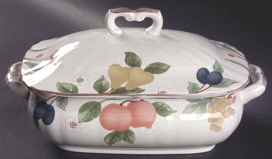 Fruit Panorama Rectangular Tureen & Lid by Mikasa-1