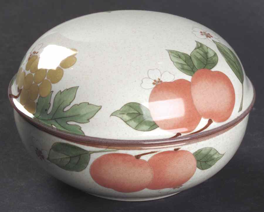 Fruit Panorama 4" Round Box & Lid by Mikasa-1