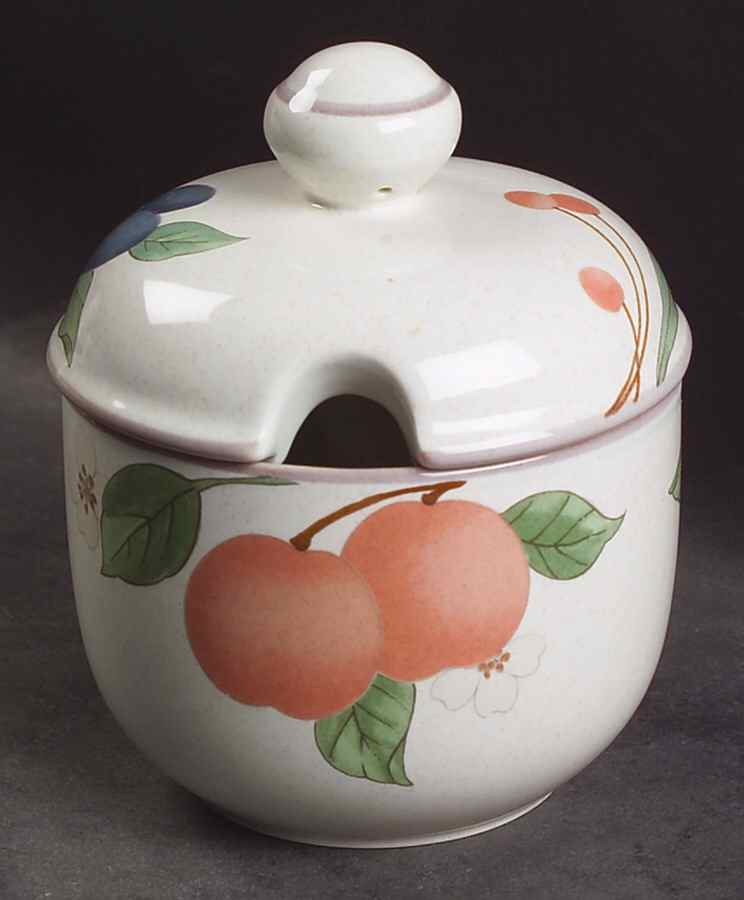 Fruit Panorama Jam/Jelly & Lid by Mikasa-1