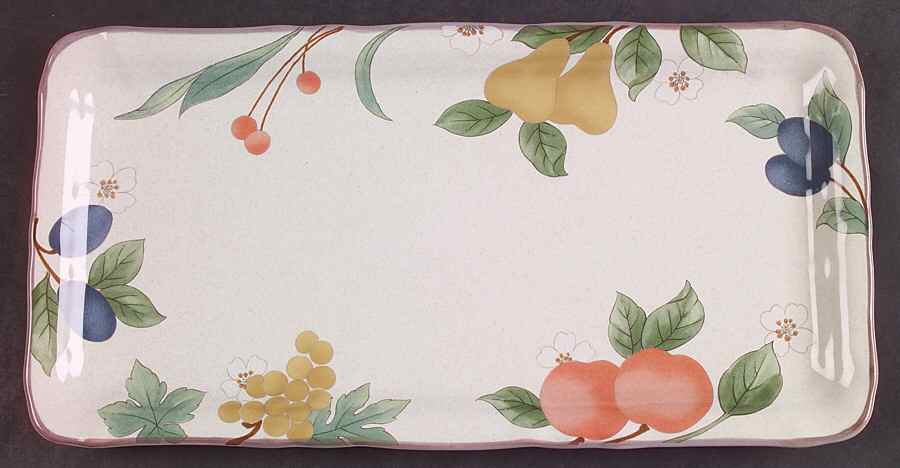 Fruit Panorama Large Sandwich Tray by Mikasa-1