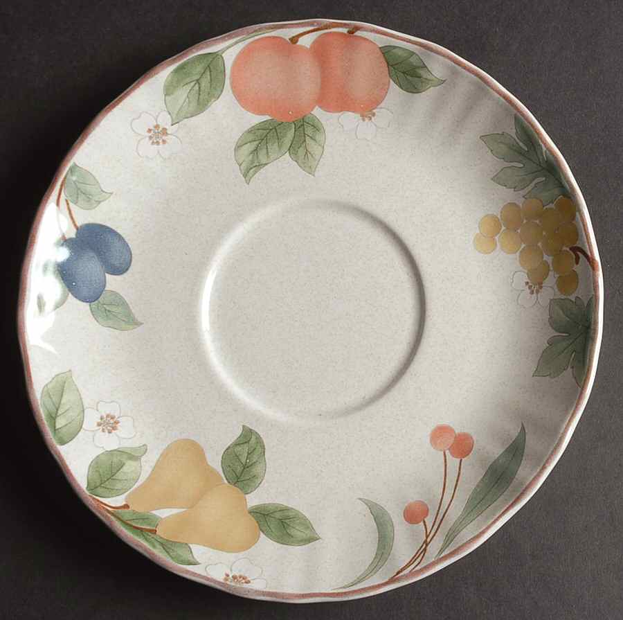 Fruit Panorama Saucer for Jumbo Cup by Mikasa-1