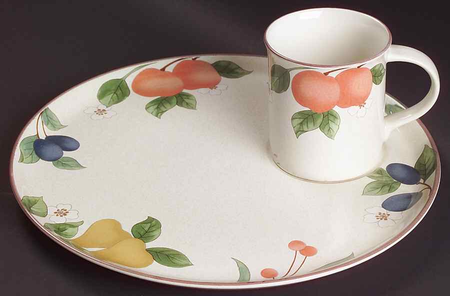 Fruit Panorama Snack Plate & Mug Set by Mikasa-1