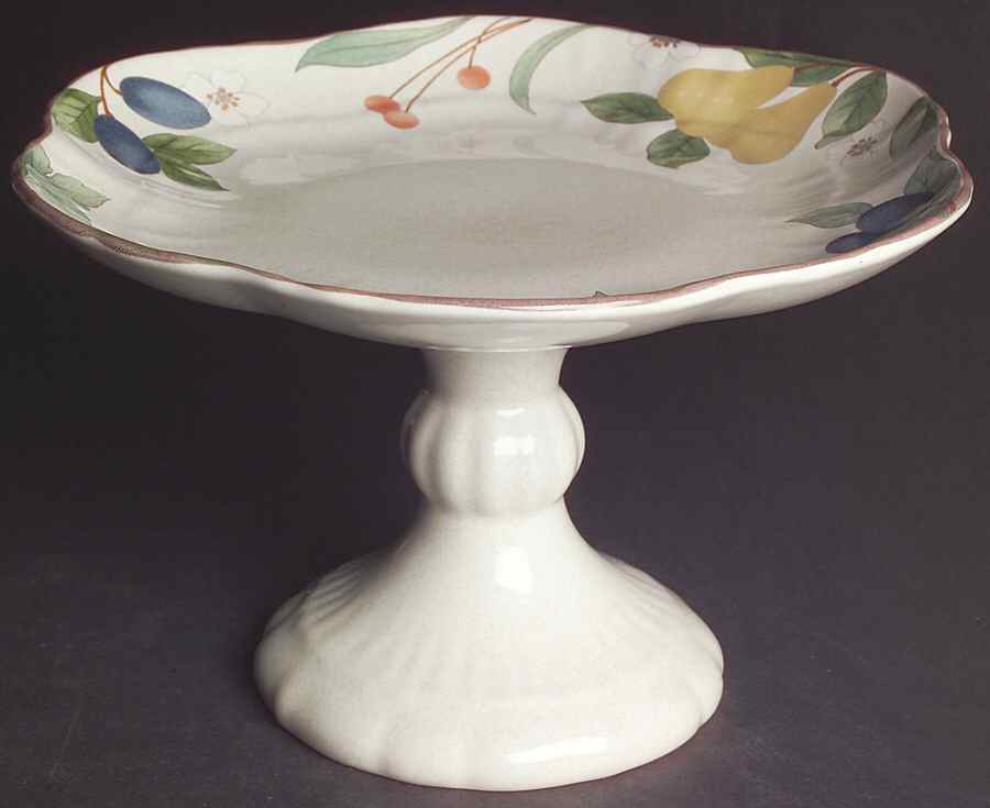 Fruit Panorama Round Compote (Height X Width) by Mikasa-1