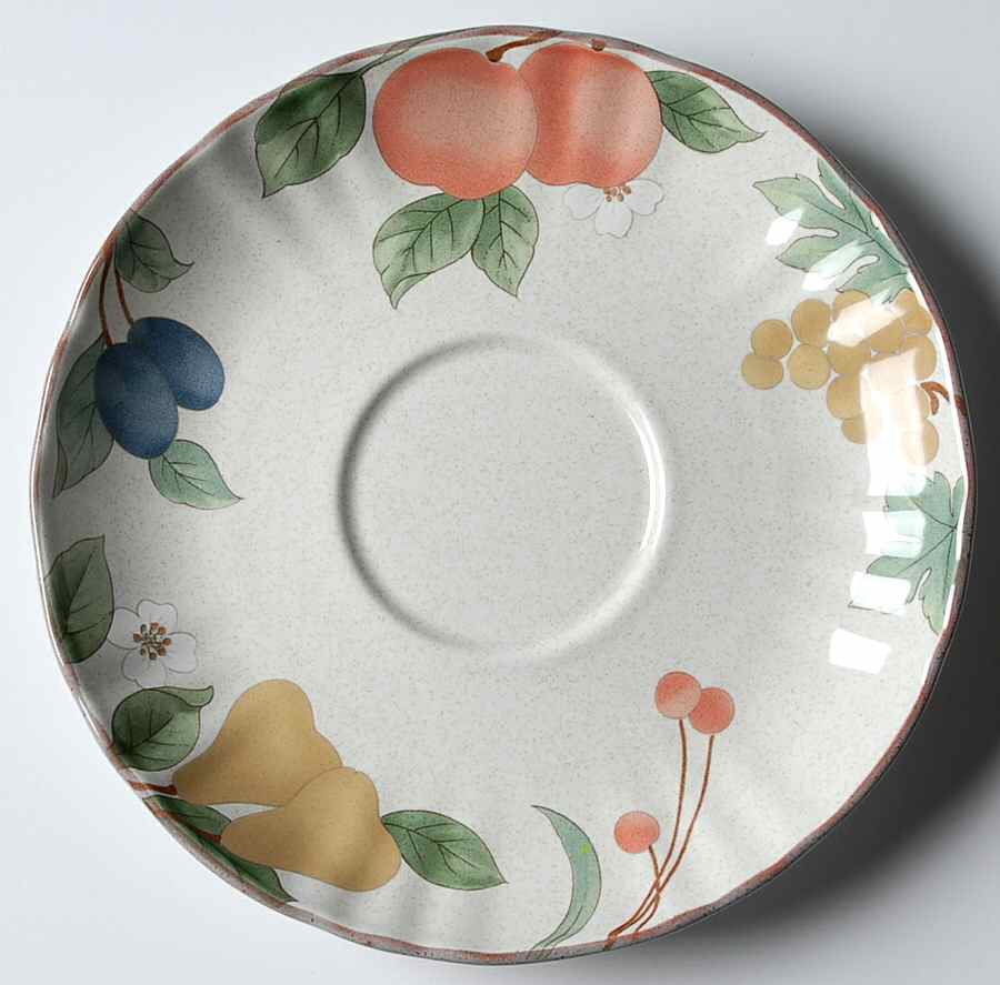 Fruit Panorama Saucer for Footed Cup by Mikasa-1