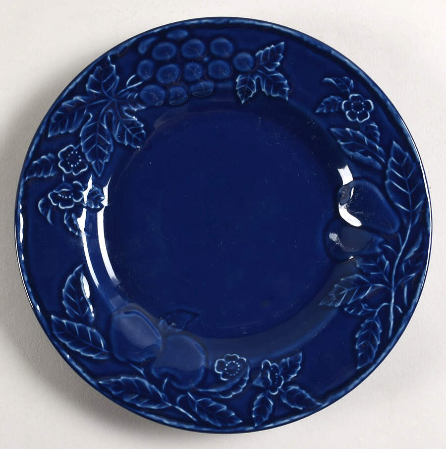 Fruit Promenade Blue Salad Plate by Mikasa-1