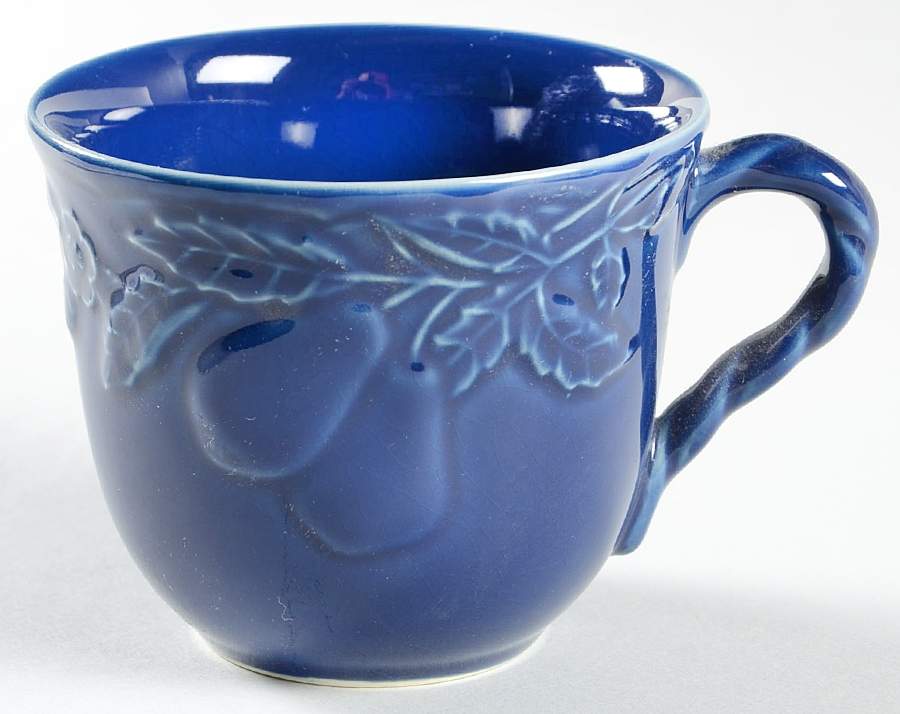 Fruit Promenade Blue Flat Cup by Mikasa-1