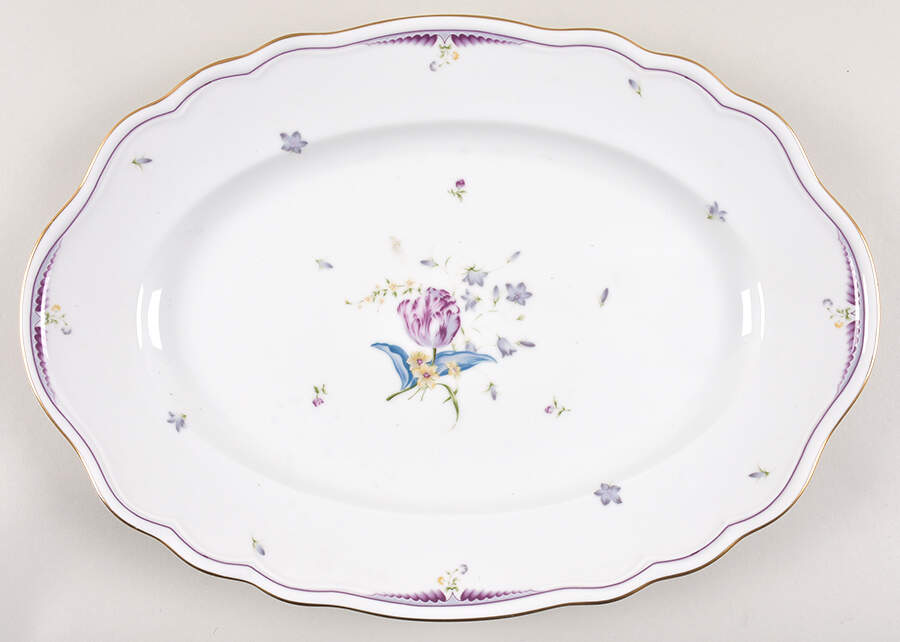 French Tulip 15" Oval Serving Platter by Mikasa-1