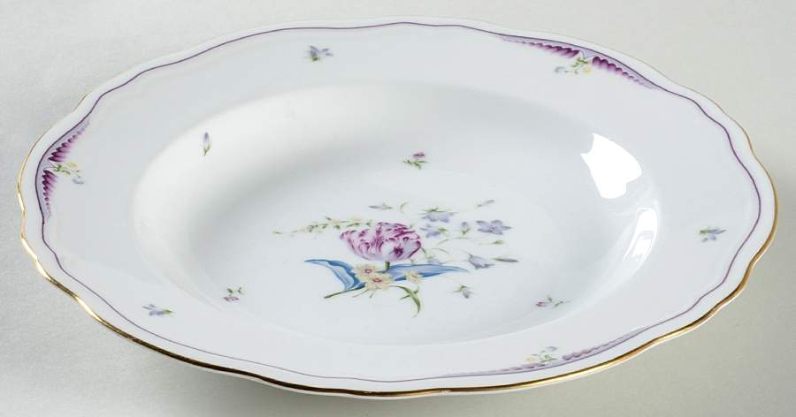 French Tulip Large Rim Soup Bowl by Mikasa-1
