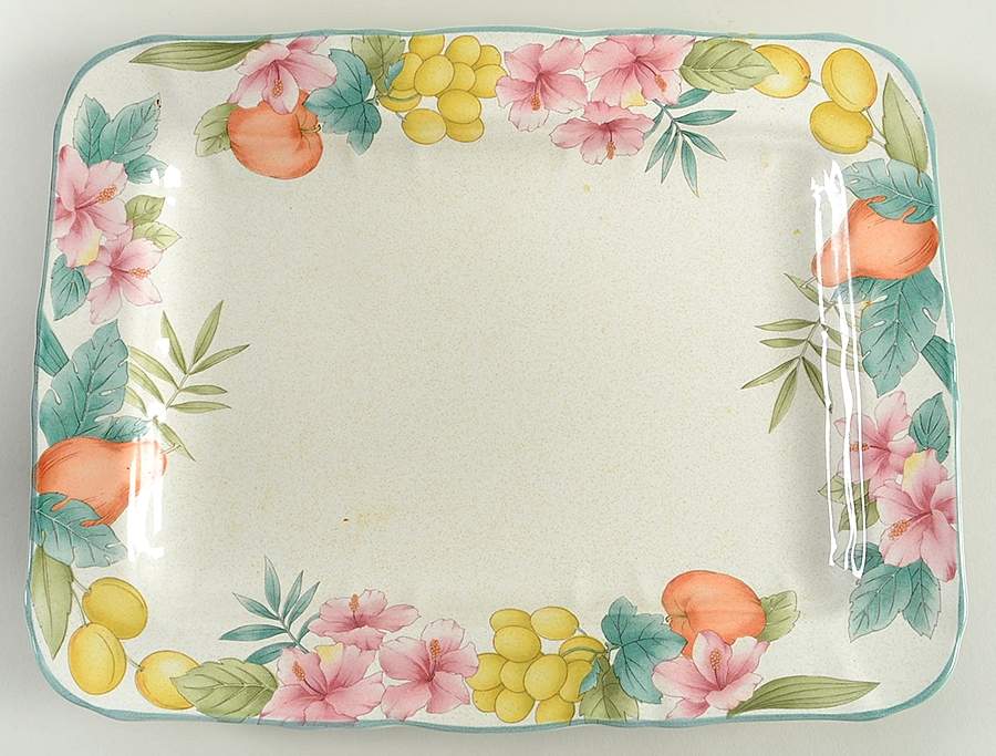 Fruitage 13" Rectangular Serving Platter by Mikasa-1