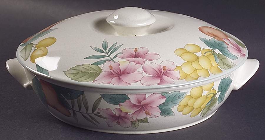 Fruitage 2 Qt Round Covered Casserole by Mikasa-1