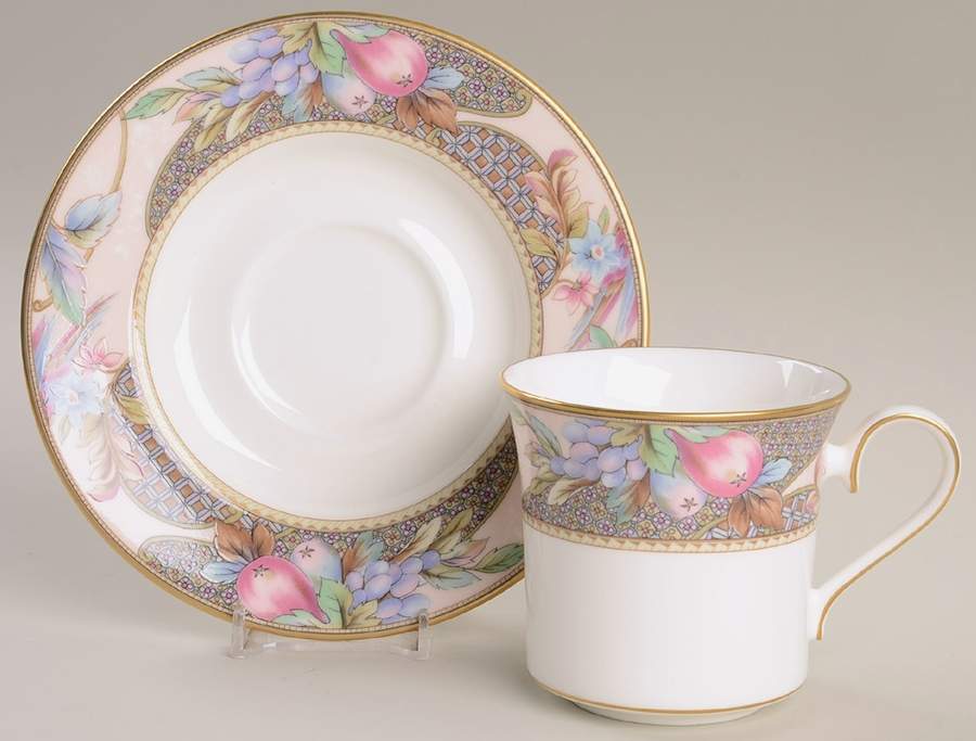 Fruitera Flat Cup & Saucer Set by Mikasa-1