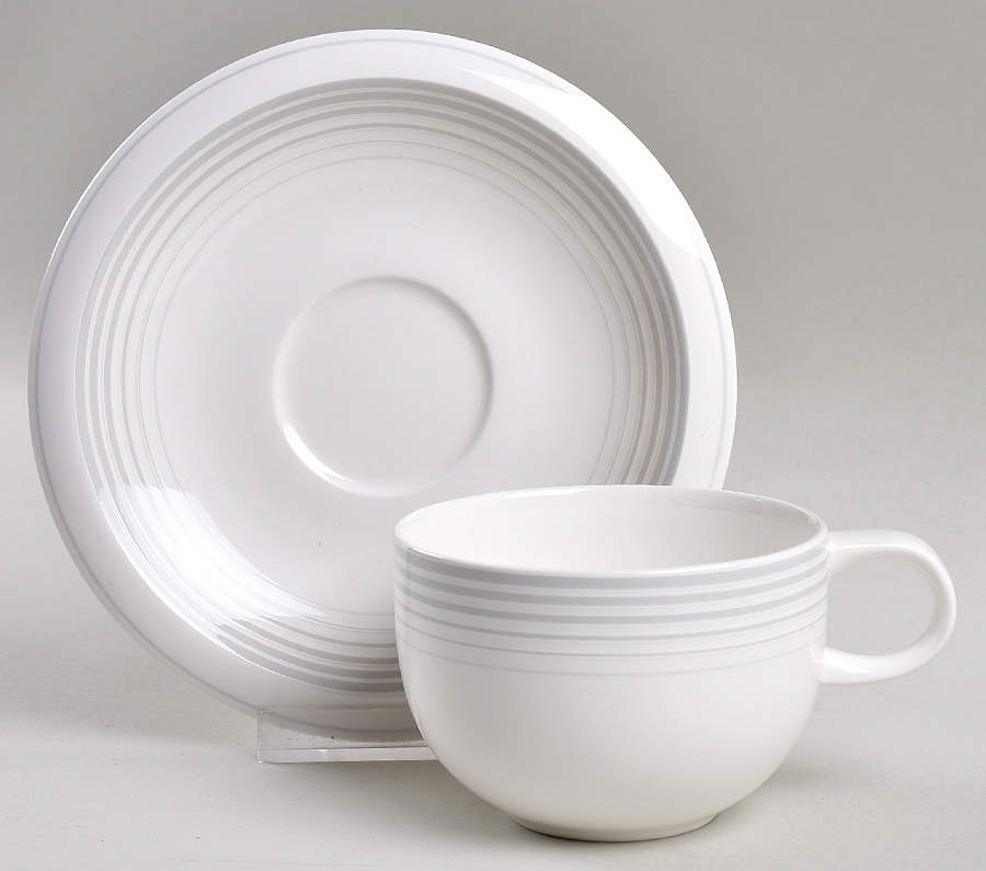 Full Circle Flat Cup & Saucer Set by Mikasa-1