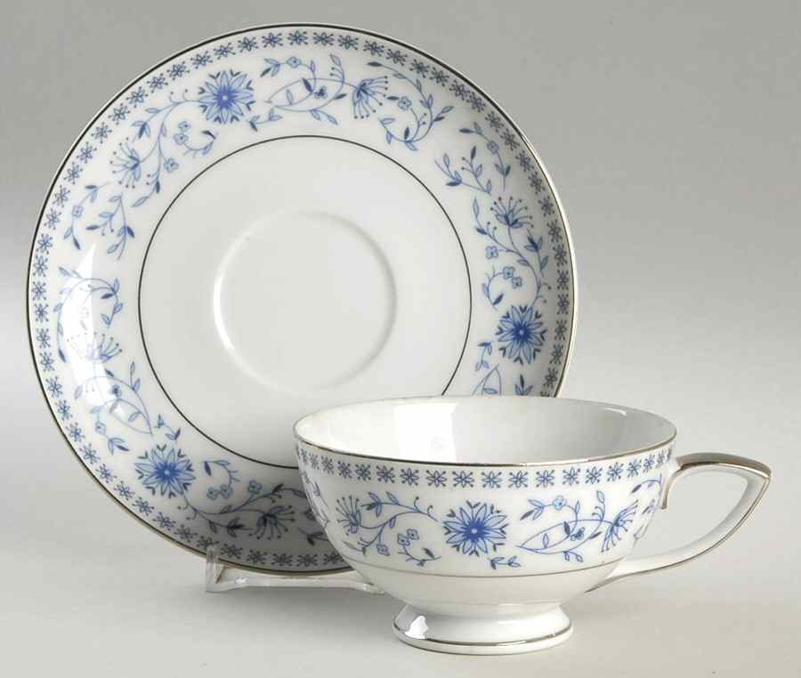 Fuji Footed Cup & Saucer Set by Mikasa-1