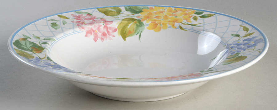 Garden Bouquet Large Rim Soup Bowl by Mikasa-1