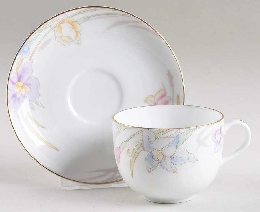 Gabriele Flat Cup & Saucer Set by Mikasa-1