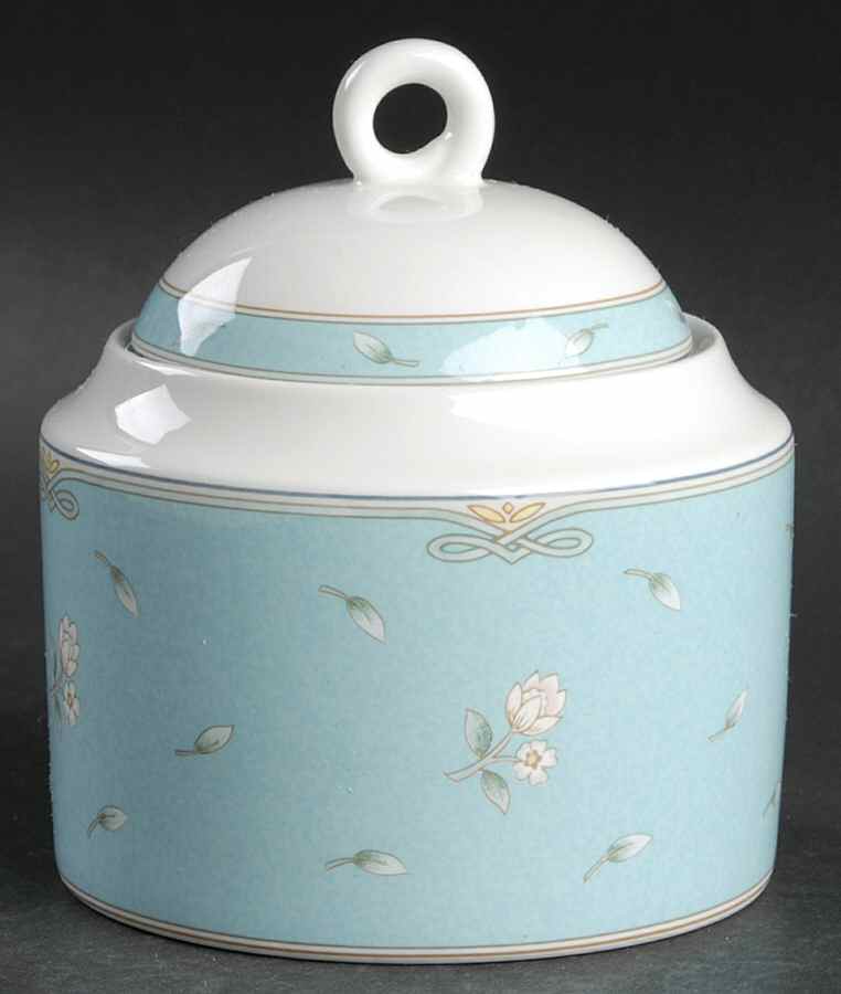 Garden Chintz Turquoise Sugar Bowl & Lid by Mikasa-1