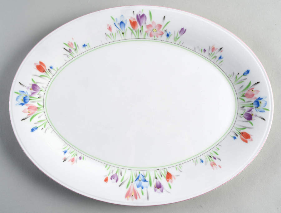 Garden Delight 14" Oval Serving Platter by Mikasa-1