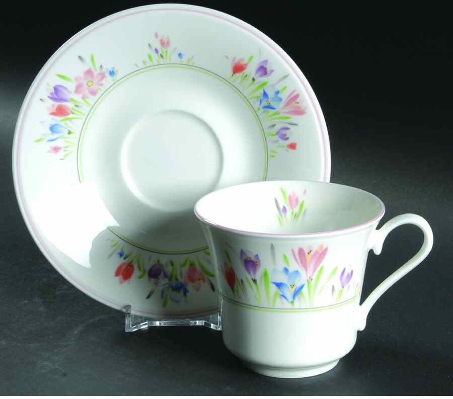 Garden Delight Flat Cup & Saucer Set by Mikasa-1