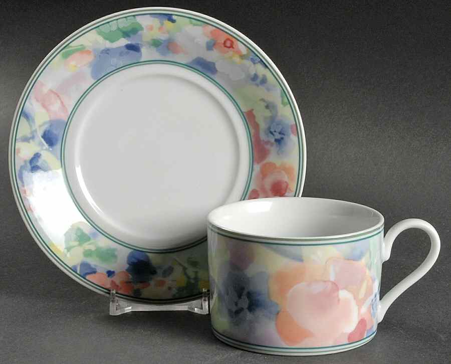 Garden Flair Flat Cup & Saucer Set by Mikasa-1