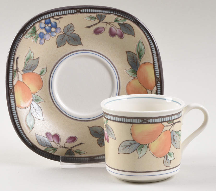 Garden Harvest Flat Demitasse Cup & Saucer Set by Mikasa-1