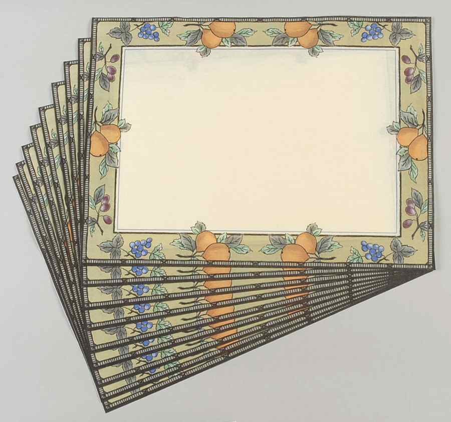 Garden Harvest Airlaid Tissue Placemat - Set of 10 by Mikasa-1