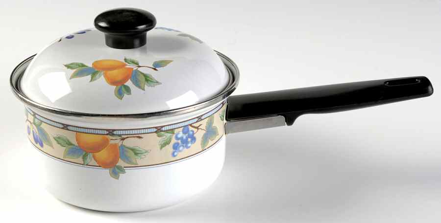 Garden Harvest 1.0 Quart Metal Covered Saucepan by Mikasa-1