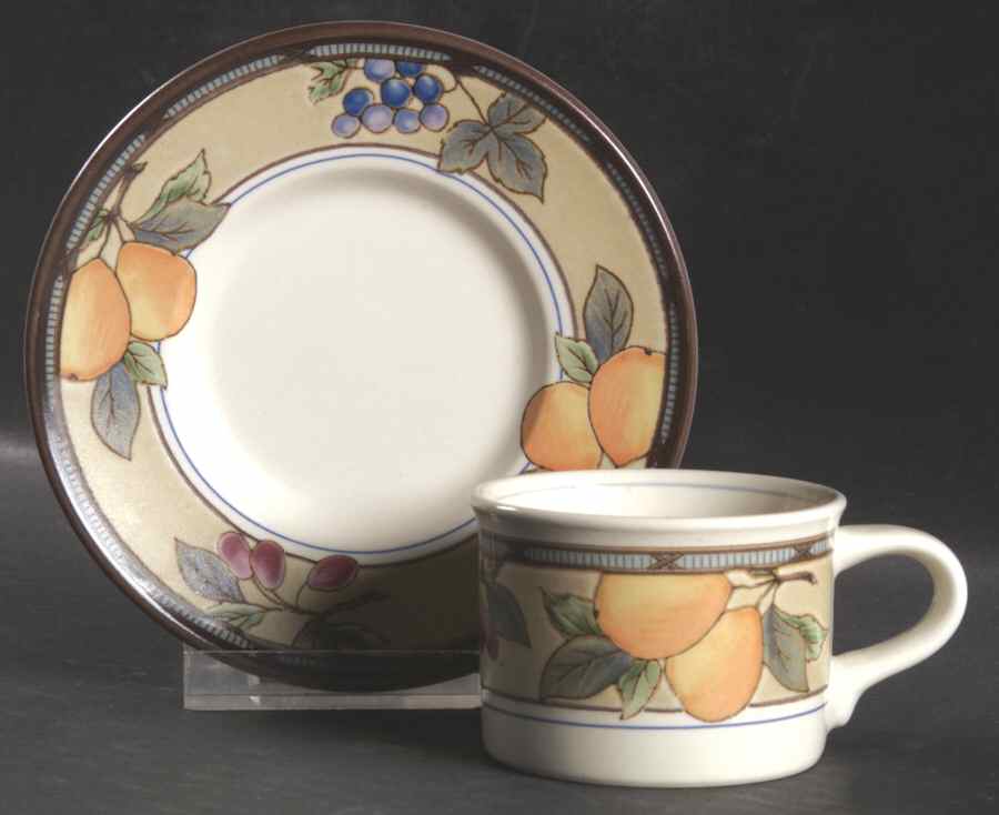 Garden Harvest Flat Demitasse Cup & Saucer Set by Mikasa-1