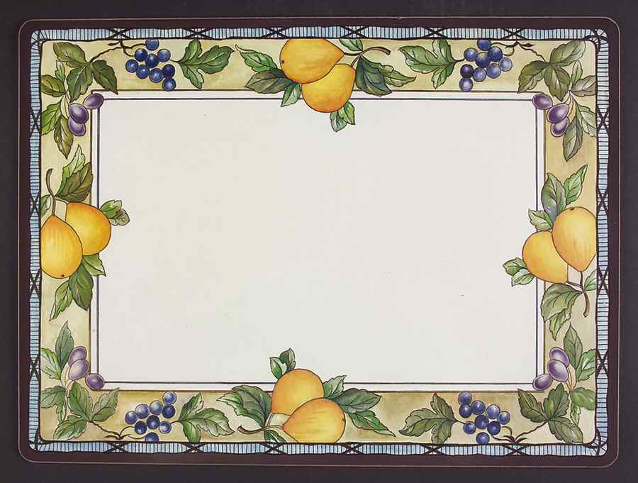 Garden Harvest Corkboard Placemat by Mikasa-1