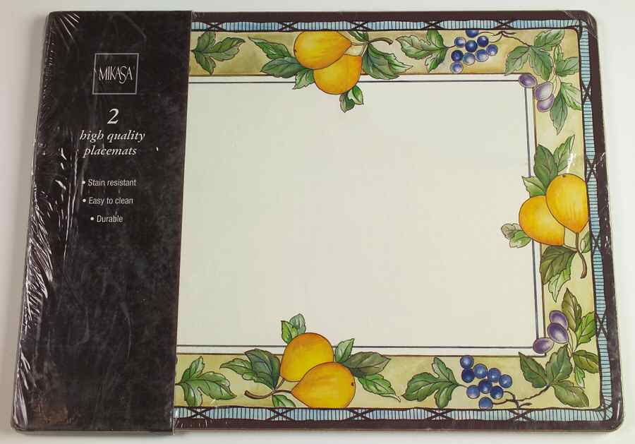 Garden Harvest (Set of 2) Corkboard Placemat by Mikasa-1